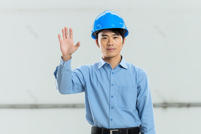 穿着工作服带着安全帽的工程师,高清,摄影图,摄影图片,图片大全,摄影图免费下载